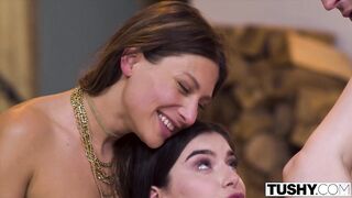 Tushy: Gorgeous BFFs Talia & Stefany have hot anal threesome on PornHD