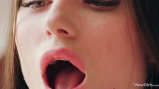 Very hot girl Stefany Kyler sucking her boyfriend's cock