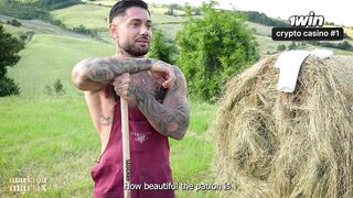 Latina Cuckold Fucks Her Farmer Outdoors before Her Husband Arrives