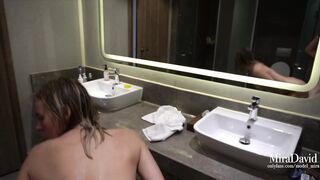Mira sucking & fucking in Shower