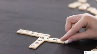 GirlsWay: Lesbian besties playing innocent scrabble game but... on PornHD